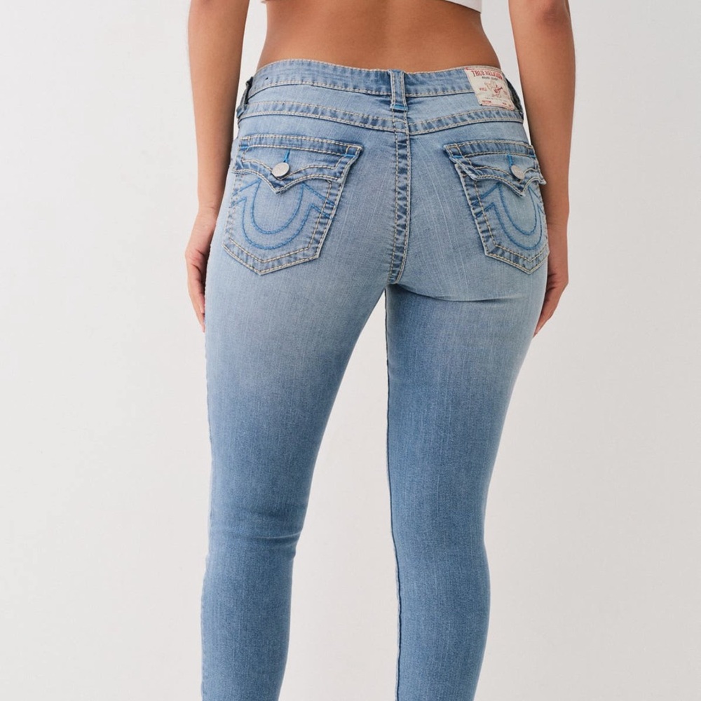 True Religion Women's Sky Blue Skinny Jeans